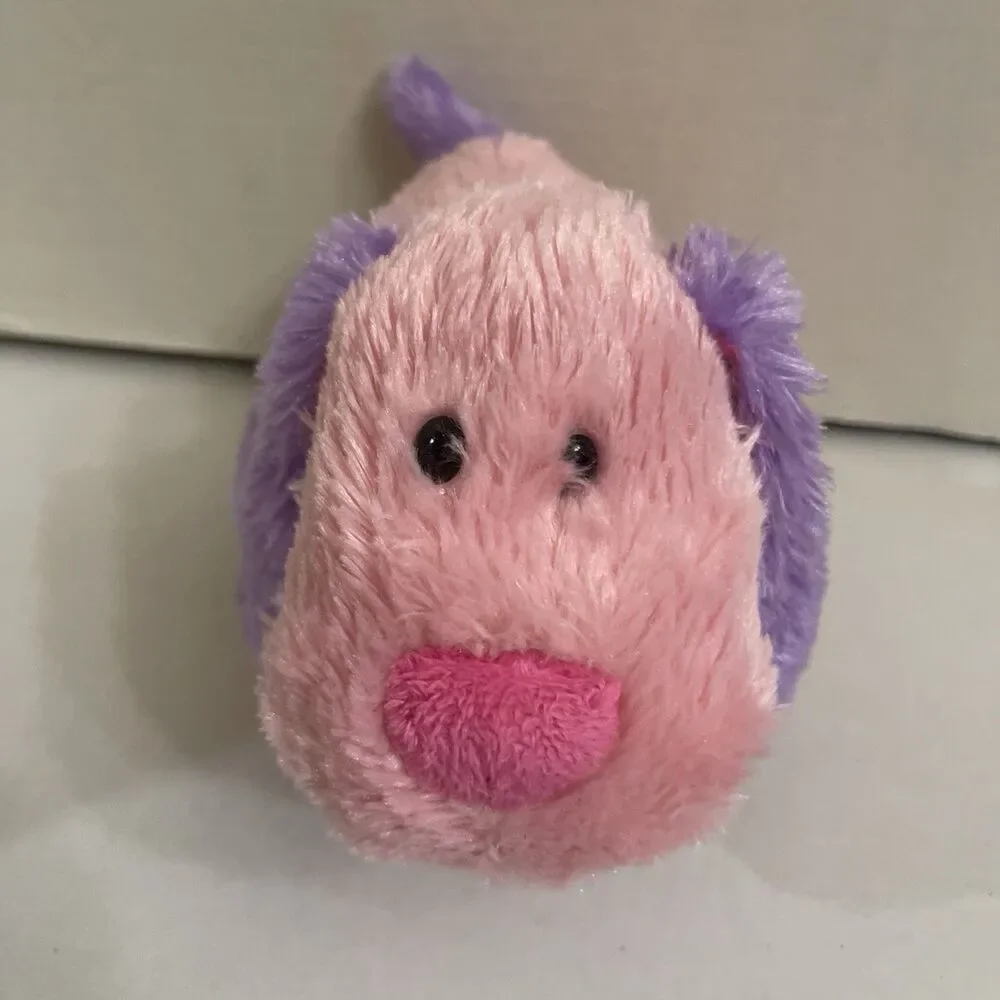Ganz Webkins Pink Lil Peanut Pup HM755 Plush Stuffed Animal Pink Purple No Code